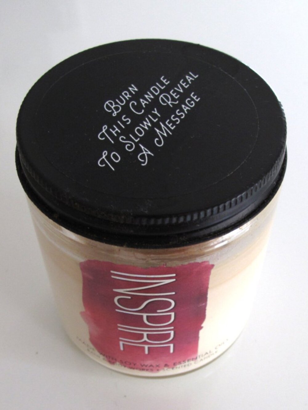 CACTUS BLOSSOM Scented Candle bath & bodyworks 7oz metal lid with message on top